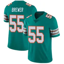 Nike Aaron Brewer Miami Dolphins Youth Limited Aqua Alternate Vapor Untouchable Jersey