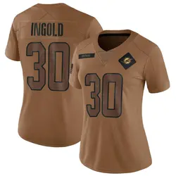 Nike Alec Ingold Miami Dolphins Women's Limited Brown 2023 Salute To Service Jersey