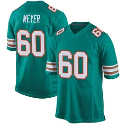 Nike Andrew Meyer Miami Dolphins Men's Game Aqua Alternate Jersey