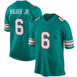 Nike Anthony Walker Jr. Miami Dolphins Men's Game Aqua Alternate Jersey