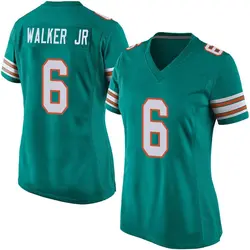 Nike Anthony Walker Jr. Miami Dolphins Women's Game Aqua Alternate Jersey