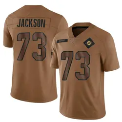 Nike Austin Jackson Miami Dolphins Men's Limited Brown 2023 Salute To Service Jersey