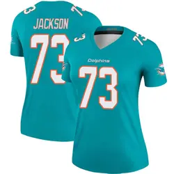 Nike Austin Jackson Miami Dolphins Women's Legend Aqua Jersey