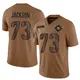 Nike Austin Jackson Miami Dolphins Youth Limited Brown 2023 Salute To Service Jersey