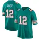 Nike Bob Griese Miami Dolphins Men's Game Aqua Alternate Jersey