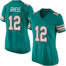 Nike Bob Griese Miami Dolphins Women's Game Aqua Alternate Jersey