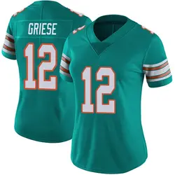 Nike Bob Griese Miami Dolphins Women's Limited Aqua Alternate Vapor Untouchable Jersey