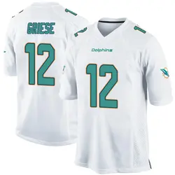 Nike Bob Griese Miami Dolphins Youth Game White Jersey