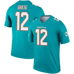 Liam Eichenberg Miami Dolphins Men's Aqua Name & Number Logo T-Shirt 