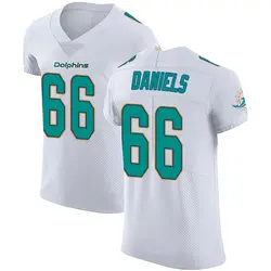 Nike Braeden Daniels Miami Dolphins Men's Elite White Vapor Untouchable Jersey