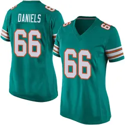 Nike Braeden Daniels Miami Dolphins Women's Game Aqua Alternate Jersey