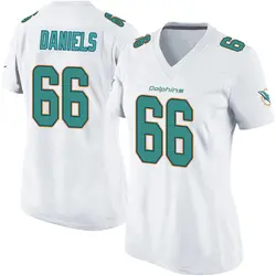 Nike Braeden Daniels Miami Dolphins Women's Game White Jersey