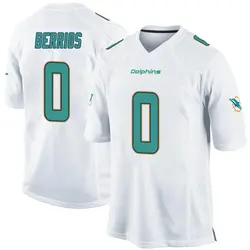 Nike Braxton Berrios Miami Dolphins Men's Game White Jersey