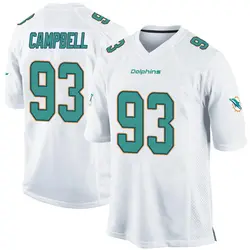 Nike Calais Campbell Miami Dolphins Men's Game White Jersey