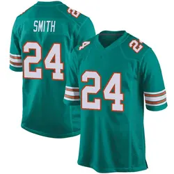 Nike Cam Smith Miami Dolphins Men's Game Aqua Alternate Jersey