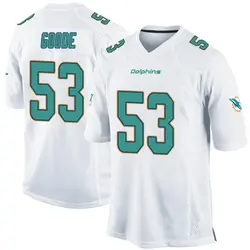 Nike Cameron Goode Miami Dolphins Youth Game White Jersey