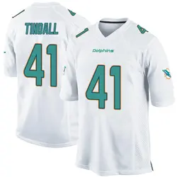 Nike Channing Tindall Miami Dolphins Men's Game White Jersey