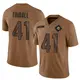 Nike Channing Tindall Miami Dolphins Men's Limited Brown 2023 Salute To Service Jersey