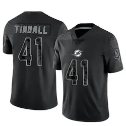 Nike Channing Tindall Miami Dolphins Youth Limited Black Reflective Jersey