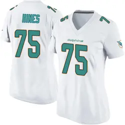 Nike Chasen Hines Miami Dolphins Women's Game White Jersey