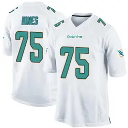 Nike Chasen Hines Miami Dolphins Youth Game White Jersey