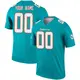 Nike Custom Miami Dolphins Men's Legend Aqua Jersey