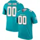 Nike Custom Miami Dolphins Youth Legend Aqua Jersey