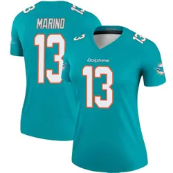 Nike Dan Marino Miami Dolphins Women's Legend Aqua Jersey