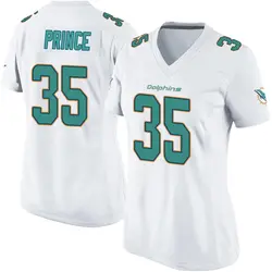 Nike Deneric Prince Miami Dolphins Women's Game White Jersey