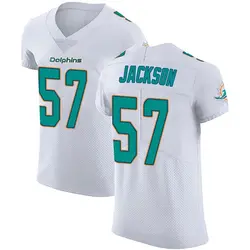 Nike Dequan Jackson Miami Dolphins Men's Elite White Vapor Untouchable Jersey