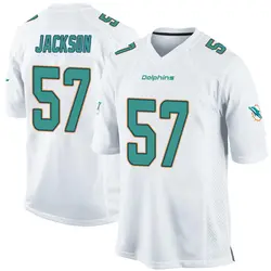 Nike Dequan Jackson Miami Dolphins Men's Game White Jersey