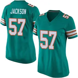 Nike Dequan Jackson Miami Dolphins Women's Game Aqua Alternate Jersey