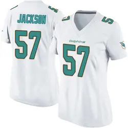 Nike Dequan Jackson Miami Dolphins Women's Game White Jersey