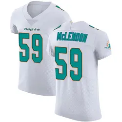 Nike Derrick McLendon Miami Dolphins Men's Elite White Vapor Untouchable Jersey