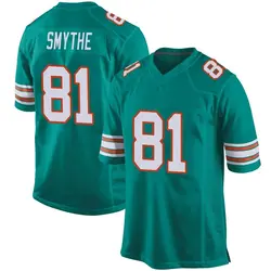 Nike Durham Smythe Miami Dolphins Men's Game Aqua Alternate Jersey