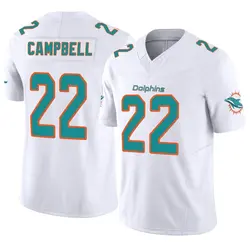 Nike Elijah Campbell Miami Dolphins Youth Limited White Vapor F.U.S.E. Jersey