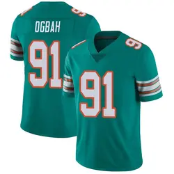 Nike Emmanuel Ogbah Miami Dolphins Men's Limited Aqua Alternate Vapor Untouchable Jersey