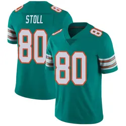 Nike Jack Stoll Miami Dolphins Men's Limited Aqua Alternate Vapor Untouchable Jersey