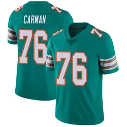 Nike Jackson Carman Miami Dolphins Men's Limited Aqua Alternate Vapor Untouchable Jersey