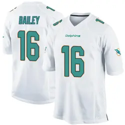 Nike Jake Bailey Miami Dolphins Youth Game White Jersey