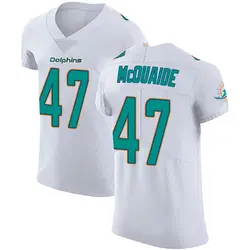 Nike Jake McQuaide Miami Dolphins Men's Elite White Vapor Untouchable Jersey