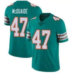 Nike Jake McQuaide Miami Dolphins Youth Limited Aqua Alternate Vapor Untouchable Jersey