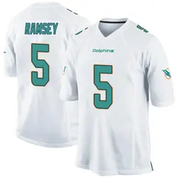 Nike Jalen Ramsey Miami Dolphins Youth Game White Jersey