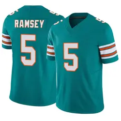 Nike Jalen Ramsey Miami Dolphins Youth Limited Aqua Alternate Vapor F.U.S.E. Jersey