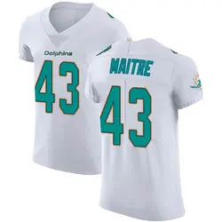 Nike Jason Maitre Miami Dolphins Men's Elite White Vapor Untouchable Jersey