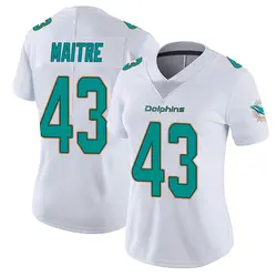 Nike Jason Maitre Miami Dolphins Women's White limited Vapor Untouchable Jersey