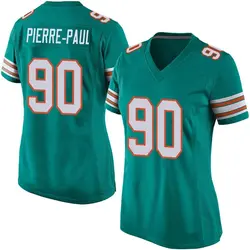 Nike Jason Pierre-Paul Miami Dolphins Women's Game Aqua Alternate Jersey