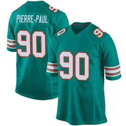 Nike Jason Pierre-Paul Miami Dolphins Youth Game Aqua Alternate Jersey