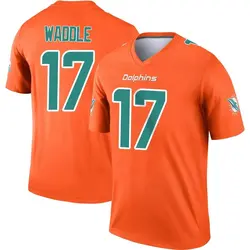 Nike Jaylen Waddle Miami Dolphins Men's Legend Orange Inverted Jersey