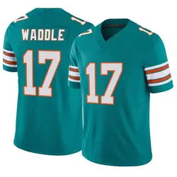 Nike Jaylen Waddle Miami Dolphins Men's Limited Aqua Alternate Vapor F.U.S.E. Jersey